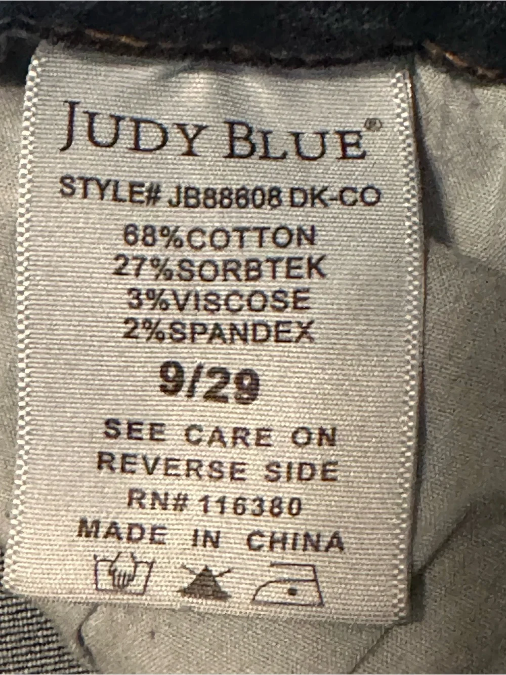 Judy Blue Cooling Tech High-Rise Boyfriend Straight Jeans in Dark Wash 9/29 - Picture 11 of 12